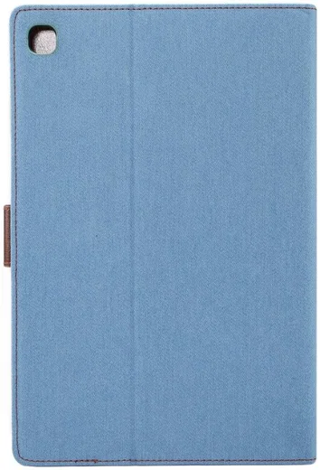 Samsung Galaxy Tab A7 (2020 / 2022) Hoes Wallet Case Jeans Licht Blauw afbeelding 5