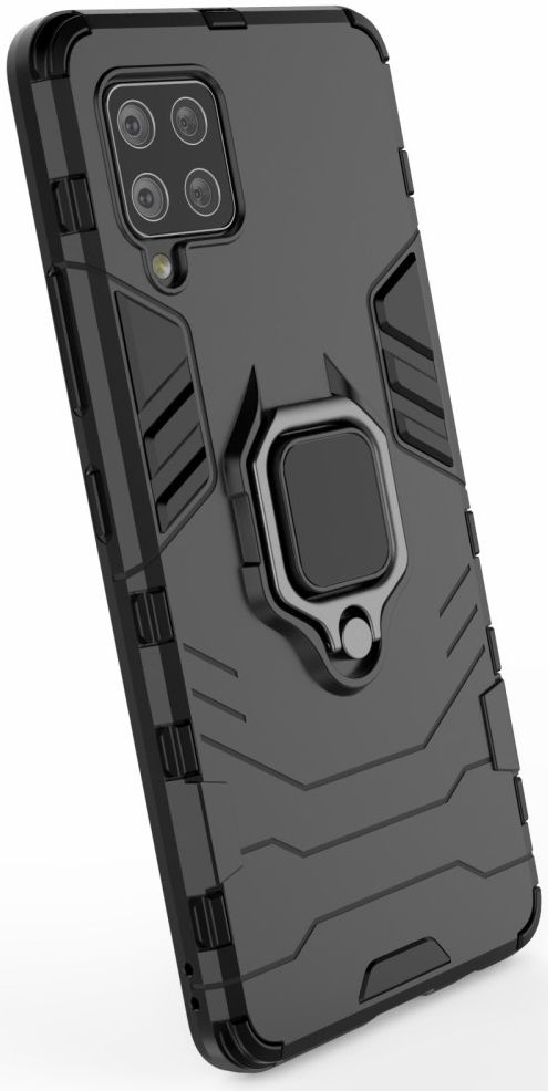 Samsung Galaxy A42 Hoesje met Kickstand Ring Zwart afbeelding 6
