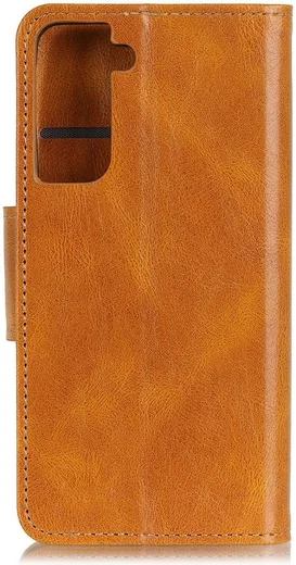 Samsung Galaxy S21 Hoesje Wallet Book Case Bruin afbeelding 8