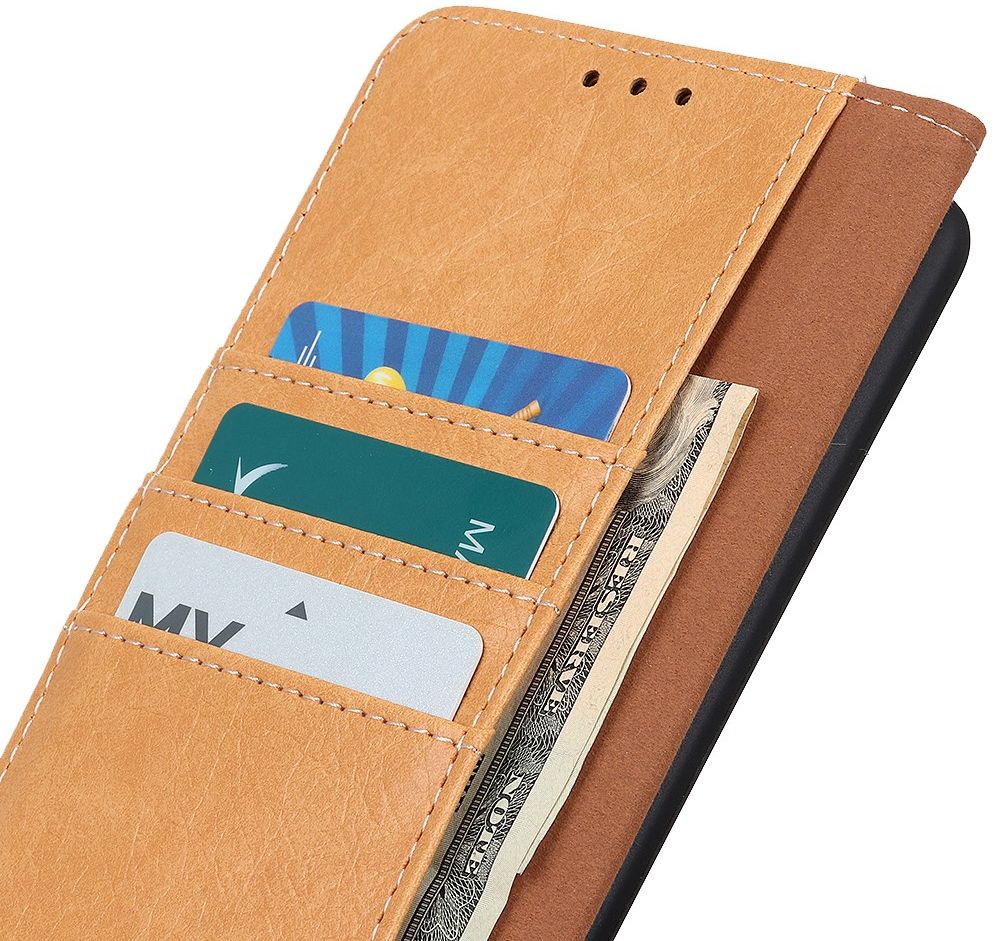 Samsung Galaxy S21 Hoesje Portemonnee Kunstleer Book Case Bruin afbeelding 3