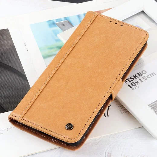 Samsung Galaxy S21 Hoesje Portemonnee Kunstleer Book Case Bruin afbeelding 2