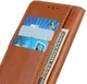 Samsung Galaxy S21 Hoesje Portemonnee met Drukknoop Sluiting Bruin afbeelding 4