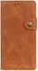 Samsung Galaxy S21 Hoesje Portemonnee met Drukknoop Sluiting Bruin afbeelding 2