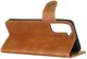 Samsung Galaxy S21 Hoesje Portemonnee met Drukknoop Sluiting Bruin afbeelding 7