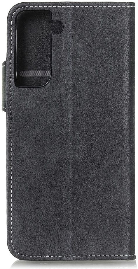 Samsung Galaxy S21 Plus Hoesje Portemonnee Drukknoop Sluiting Zwart afbeelding 6