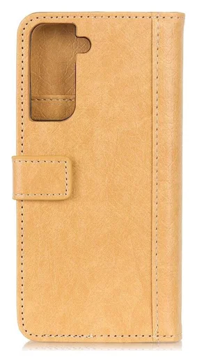 Samsung Galaxy S21 Plus Hoesje Portemonnee Kunstleer Book Case Bruin afbeelding 7