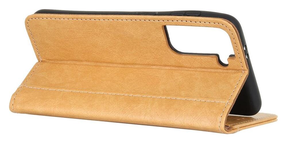 Samsung Galaxy S21 Plus Hoesje Portemonnee Kunstleer Book Case Bruin afbeelding 8