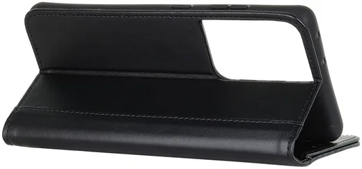 Samsung Galaxy S21 Ultra Hoesje Wallet Book Case met Pasjes Zwart afbeelding 7