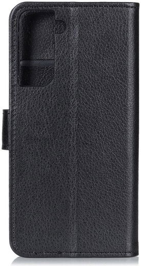 Samsung Galaxy S21 Plus Hoesje met Pasjes Book Case Kunstleer Zwart afbeelding 11