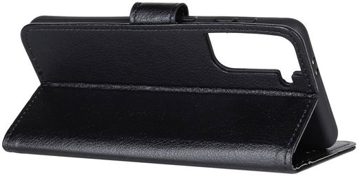 Samsung Galaxy S21 Plus Hoesje met Pasjes Book Case Kunstleer Zwart afbeelding 6