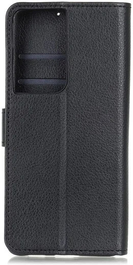 Samsung Galaxy S21 Ultra Hoesje met Pasjes Book Case Kunstleer Zwart afbeelding 6