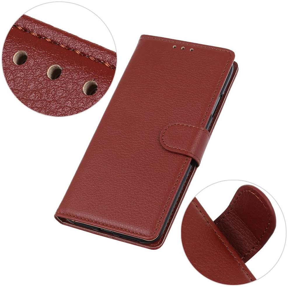 Samsung Galaxy S21 Ultra Hoesje met Pasjes Book Case Kunstleer Bruin afbeelding 8