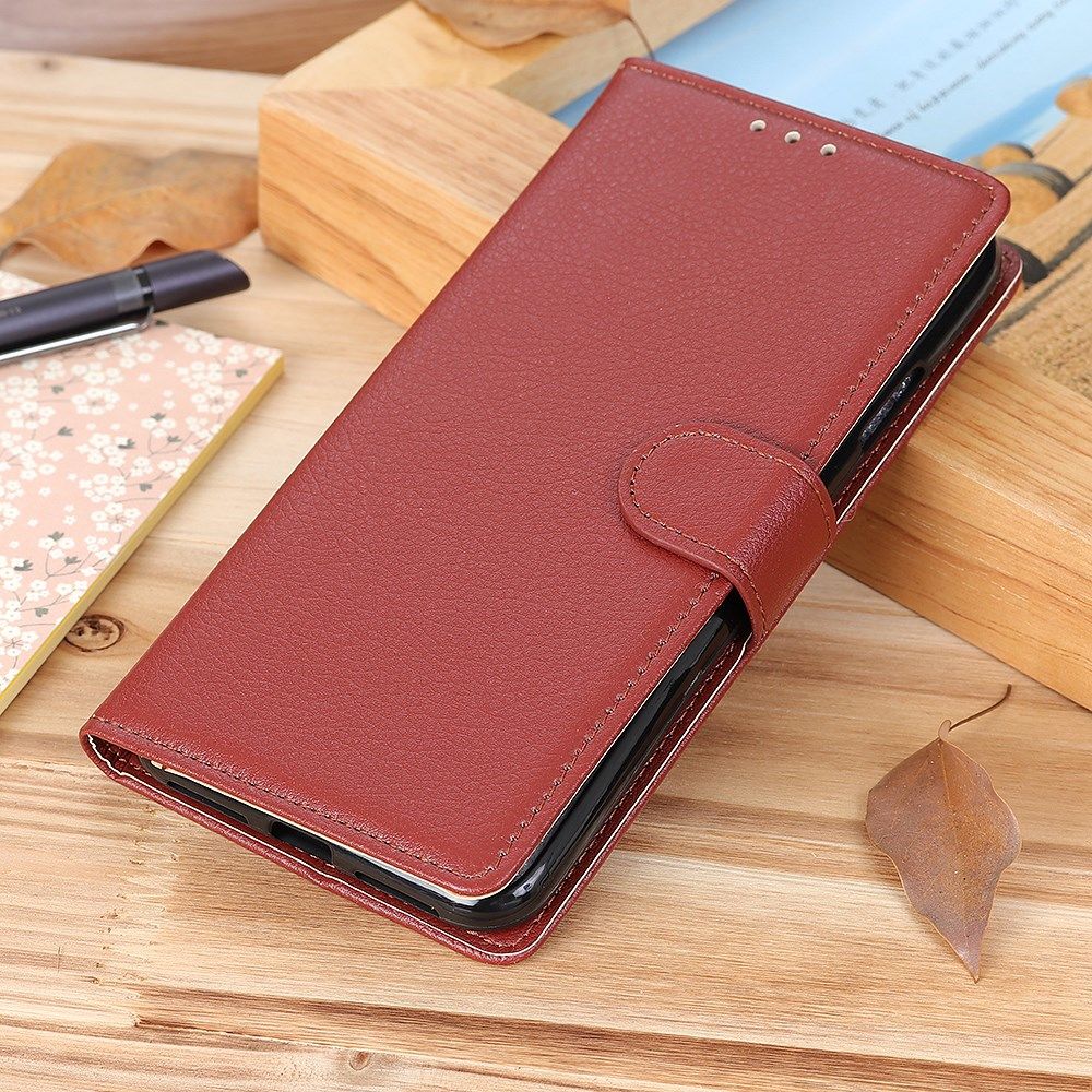 Samsung Galaxy S21 Ultra Hoesje met Pasjes Book Case Kunstleer Bruin afbeelding 2