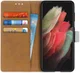 Samsung Galaxy S21 Ultra Hoesje Book Case met Pasjes Zwart afbeelding 2