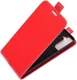 Samsung Galaxy S21 Hoesje Verticale Flip Wallet Case Kunstleer Rood afbeelding 2
