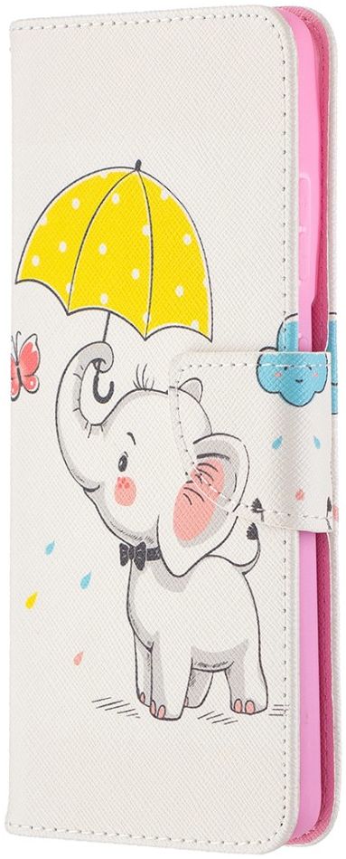 Samsung Galaxy S21 Ultra Portemonnee Hoesje met Olifant Print afbeelding 1