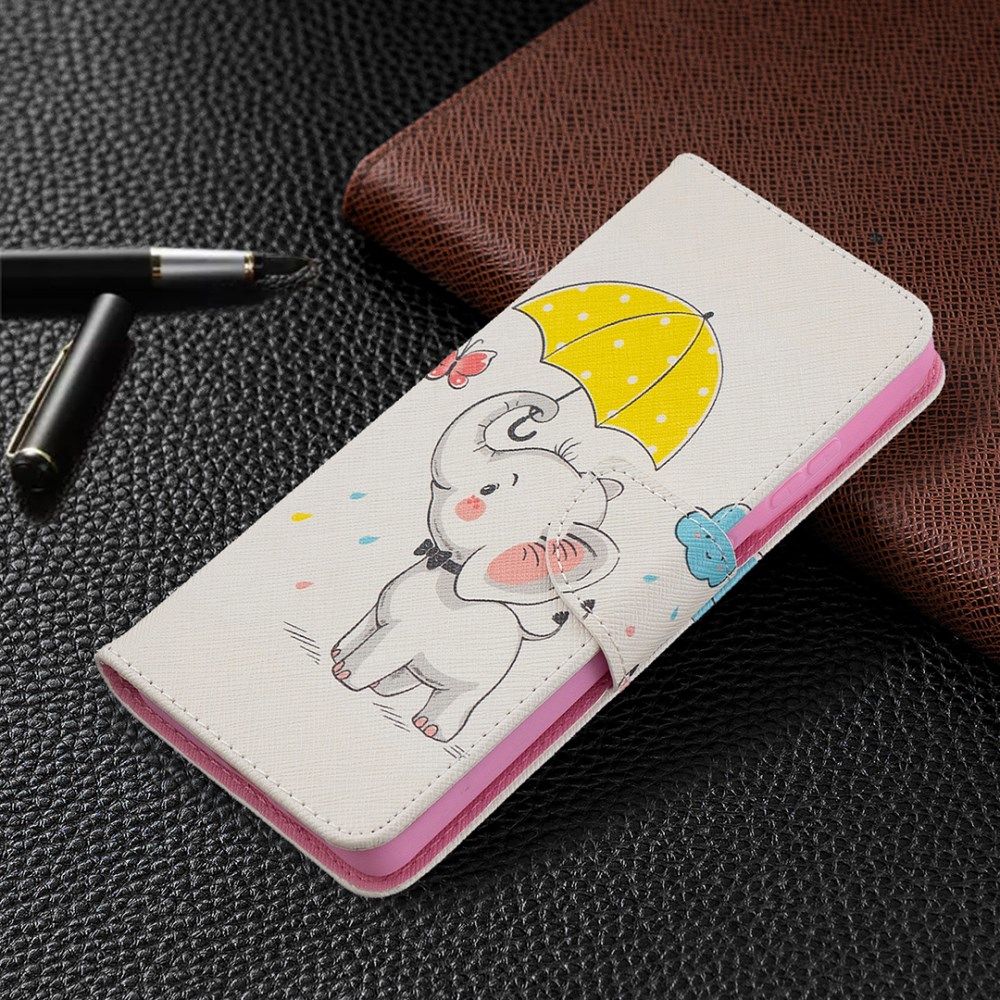 Samsung Galaxy S21 Ultra Portemonnee Hoesje met Olifant Print afbeelding 6