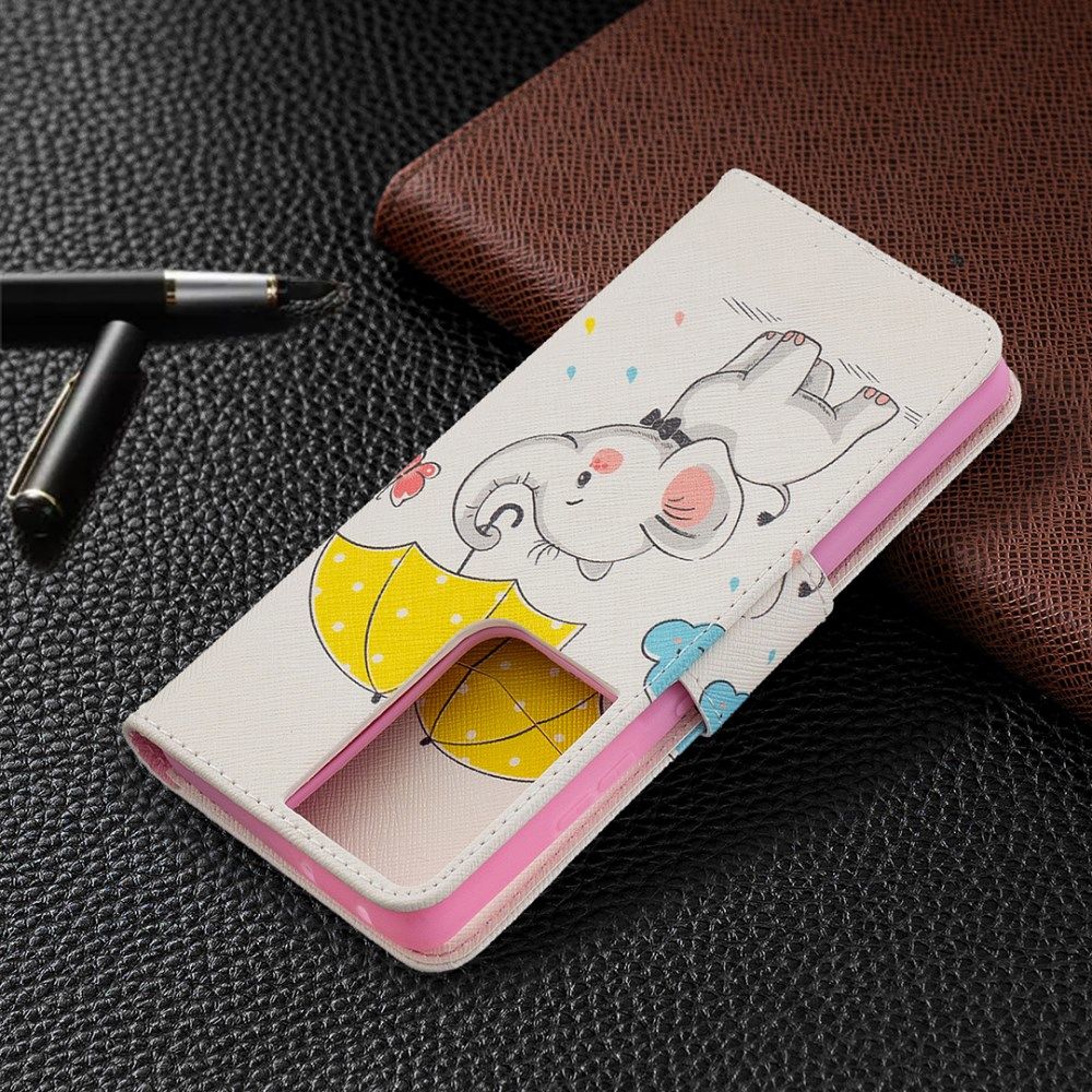 Samsung Galaxy S21 Ultra Portemonnee Hoesje met Olifant Print afbeelding 8
