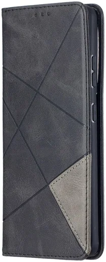 Samsung Galaxy S21 Ultra Hoesje Wallet Book Case Geometrie Zwart afbeelding 1
