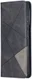 Samsung Galaxy S21 Ultra Hoesje Wallet Book Case Geometrie Zwart afbeelding 1