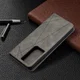 Samsung Galaxy S21 Ultra Hoesje Wallet Book Case Geometrie Grijs afbeelding 9