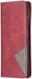 Samsung Galaxy S21 Ultra Hoesje Wallet Book Case Geometrie Rood afbeelding 1