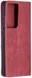 Samsung Galaxy S21 Ultra Hoesje Wallet Book Case Geometrie Rood afbeelding 2