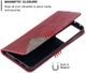 Samsung Galaxy S21 Ultra Hoesje Wallet Book Case Geometrie Rood afbeelding 6