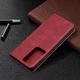 Samsung Galaxy S21 Ultra Hoesje Wallet Book Case Geometrie Rood afbeelding 9