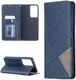 Samsung Galaxy S21 Ultra Hoesje Wallet Book Case Geometrie Blauw afbeelding 4