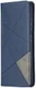 Samsung Galaxy S21 Ultra Hoesje Wallet Book Case Geometrie Blauw afbeelding 1