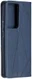 Samsung Galaxy S21 Ultra Hoesje Wallet Book Case Geometrie Blauw afbeelding 2