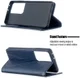 Samsung Galaxy S21 Ultra Hoesje Wallet Book Case Geometrie Blauw afbeelding 5