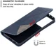 Samsung Galaxy S21 Ultra Hoesje Wallet Book Case Geometrie Blauw afbeelding 6
