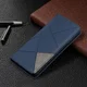 Samsung Galaxy S21 Ultra Hoesje Wallet Book Case Geometrie Blauw afbeelding 8