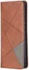 Samsung Galaxy S21 Ultra Hoesje Wallet Book Case Geometrie Coffee afbeelding 1
