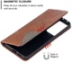 Samsung Galaxy S21 Ultra Hoesje Wallet Book Case Geometrie Coffee afbeelding 6