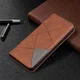 Samsung Galaxy S21 Ultra Hoesje Wallet Book Case Geometrie Coffee afbeelding 8