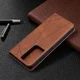 Samsung Galaxy S21 Ultra Hoesje Wallet Book Case Geometrie Coffee afbeelding 9