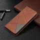 Samsung Galaxy S21 Plus Hoesje Wallet Book Case Geometrie Design Bruin afbeelding 8