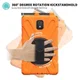 Samsung Galaxy Tab Active 3 Hoes met Kickstand en Handriem Oranje afbeelding 11