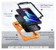 Samsung Galaxy Tab Active 3 Hoes met Kickstand en Handriem Oranje afbeelding 2