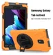 Samsung Galaxy Tab Active 3 Hoes met Kickstand en Handriem Oranje afbeelding 5
