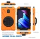 Samsung Galaxy Tab Active 3 Hoes met Kickstand en Handriem Oranje afbeelding 6