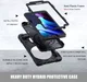 Samsung Tab Active 3 Hoes met Kickstand en Handriem Zwart afbeelding 2