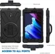 Samsung Tab Active 3 Hoes met Kickstand en Handriem Zwart afbeelding 6