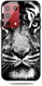 Samsung Galaxy S21 Ultra Hoesje Matte TPU Back Cover met Tijger Print afbeelding 1