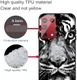Samsung Galaxy S21 Ultra Hoesje Matte TPU Back Cover met Tijger Print afbeelding 4