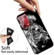 Samsung Galaxy S21 Ultra Hoesje Matte TPU Back Cover met Leeuw Print afbeelding 3