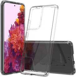 Samsung Galaxy S21 Ultra Hoesje Hybride Armor Back Cover Transparant afbeelding